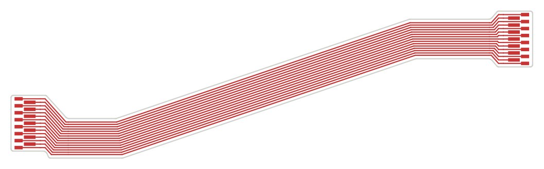 Hinge cable layout