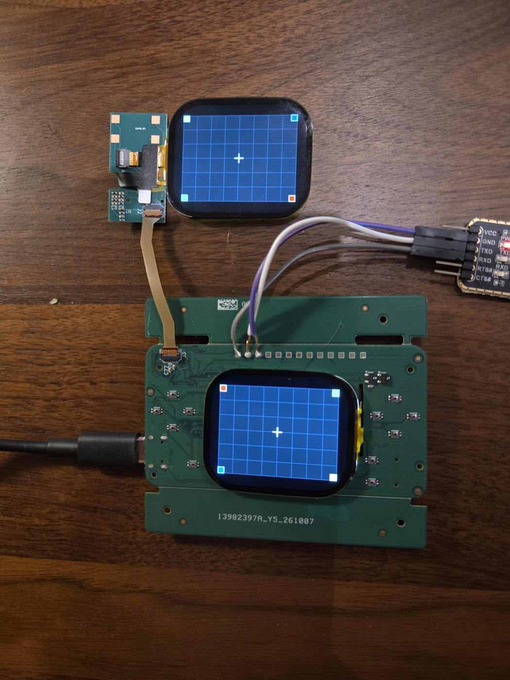 Both screens showing a grid